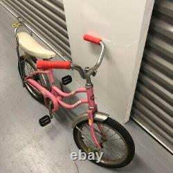 Vintage Schwinn Pixie Pink 16 Bicycle Old School BMX Stingray Fair Lady Tiger