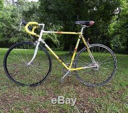 Vintage Schwinn Prelude Yellow white Road Bike 58cm