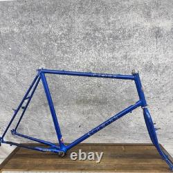 Vintage Schwinn Probe MTB Frame 23in Blue 4130 Steel USA 26in 130mm Cafe Tall