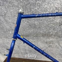 Vintage Schwinn Probe MTB Frame 23in Blue 4130 Steel USA 26in 130mm Cafe Tall