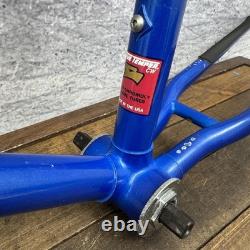 Vintage Schwinn Probe MTB Frame 23in Blue 4130 Steel USA 26in 130mm Cafe Tall