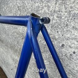 Vintage Schwinn Probe MTB Frame 23in Blue 4130 Steel USA 26in 130mm Cafe Tall
