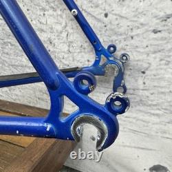 Vintage Schwinn Probe MTB Frame 23in Blue 4130 Steel USA 26in 130mm Cafe Tall