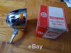 Vintage Schwinn Pumpkin Headlight Stingray Bike N. O. S. Original box Ultra RARE