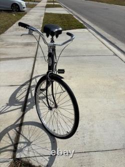 Vintage Schwinn Racer Bicycle Black Steel Frame with Fenders Sauganash Cycle