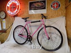 Vintage Schwinn Racer Mens Road Cruiser Bike Pink Collegiate Speedster 1-speed