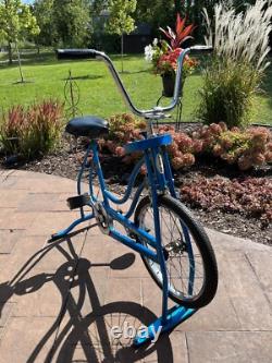 Vintage Schwinn Rare Cobalt Blue Exerciser Bicycle