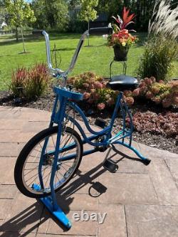 Vintage Schwinn Rare Cobalt Blue Exerciser Bicycle