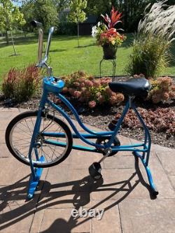 Vintage Schwinn Rare Cobalt Blue Exerciser Bicycle