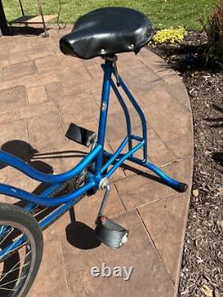 Vintage Schwinn Rare Cobalt Blue Exerciser Bicycle