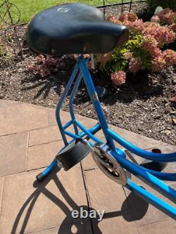 Vintage Schwinn Rare Cobalt Blue Exerciser Bicycle