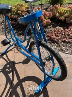 Vintage Schwinn Rare Cobalt Blue Exerciser Bicycle