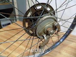 Vintage Schwinn Rear Drum Brake S7 Bike Wheel Tandem Krate Stingray 5-speed 26