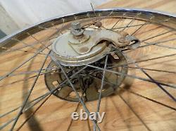 Vintage Schwinn Rear Drum Brake S7 Bike Wheel Tandem Krate Stingray 5-speed 26