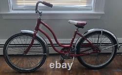 Vintage Schwinn Red Bantam Girls 20 in. Tires Bike Bicycle Very NICE