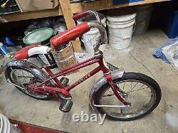 Vintage Schwinn Red Pixie Bicycle Original 46 x 29