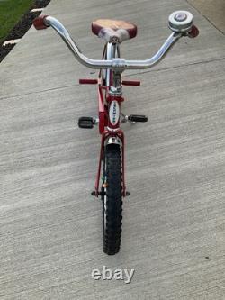 Vintage Schwinn Red Pixie Bicycle Original 46 x 29