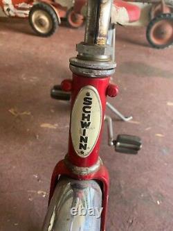 Vintage Schwinn Red Pixie Bicycle Original 46 x 29