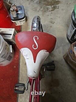 Vintage Schwinn Red Pixie Bicycle Original 46 x 29