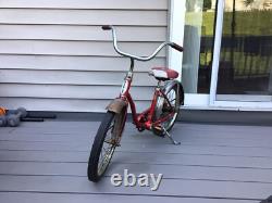 Vintage Schwinn Red Pixie Bicycle Original 46 x 29