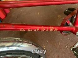 Vintage Schwinn Red Pixie Bicycle Original 46 x 29