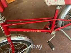 Vintage Schwinn Red Pixie Bicycle Original 46 x 29