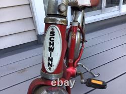 Vintage Schwinn Red Pixie Bicycle Original 46 x 29