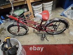 Vintage Schwinn Red Pixie Bicycle Original 46 x 29