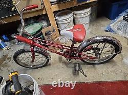 Vintage Schwinn Red Pixie Bicycle Original 46 x 29