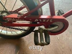 Vintage Schwinn Red Pixie Bicycle Original 46 x 29