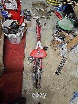 Vintage Schwinn Red Pixie Bicycle Original 46 x 29