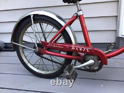 Vintage Schwinn Red Pixie Bicycle Original 46 x 29