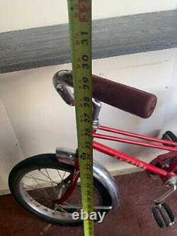 Vintage Schwinn Red Pixie Bicycle Original 46 x 29