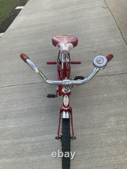 Vintage Schwinn Red Pixie Bicycle Original 46 x 29