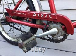 Vintage Schwinn Red Pixie Bicycle Original 46 x 29