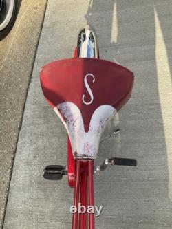 Vintage Schwinn Red Pixie Bicycle Original 46 x 29