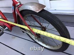 Vintage Schwinn Red Pixie Bicycle Original 46 x 29