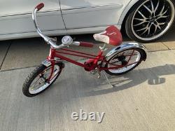 Vintage Schwinn Red Pixie Bicycle Original 46 x 29