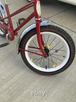 Vintage Schwinn Red Pixie Bicycle Original 46 x 29