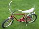 Vintage Schwinn Red Pixie Child Youth Bicycle 16 Stingray Banana Seat Usa Egm