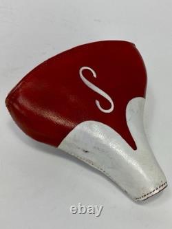 Vintage Schwinn Red S Mesinger USA Bicycle Seat Spring Saddle 8 Kids 1970s
