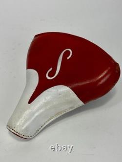 Vintage Schwinn Red S Mesinger USA Bicycle Seat Spring Saddle 8 Kids 1970s
