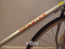 Vintage Schwinn Road Race Bicycle Le Tour Luxe Silver c 1980