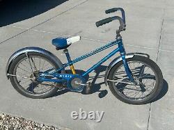 Vintage Schwinn Royal Blue Pixie Bicycle Original 46 x 29