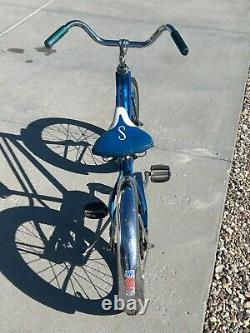 Vintage Schwinn Royal Blue Pixie Bicycle Original 46 x 29