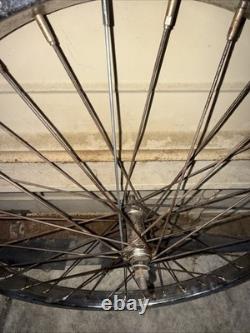 Vintage Schwinn S-2 26 105g Spokes Chrome Wheel Set Wasp Phantom Dx Hornet