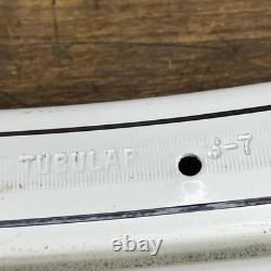 Vintage Schwinn S7 24 1 3/4 Tubular Bicycle Rims White 24 NOS MIddleweight Hoop