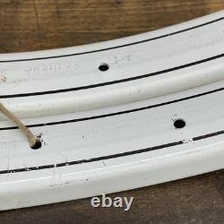 Vintage Schwinn S7 24 1 3/4 Tubular Bicycle Rims White 24 NOS MIddleweight Hoop