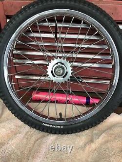 Vintage Schwinn Scrambler Araya 7c 20x2.125 Steel Chrome Wheel/tire Shimano Mx