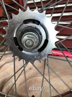 Vintage Schwinn Scrambler Araya 7c 20x2.125 Steel Chrome Wheel/tire Shimano Mx